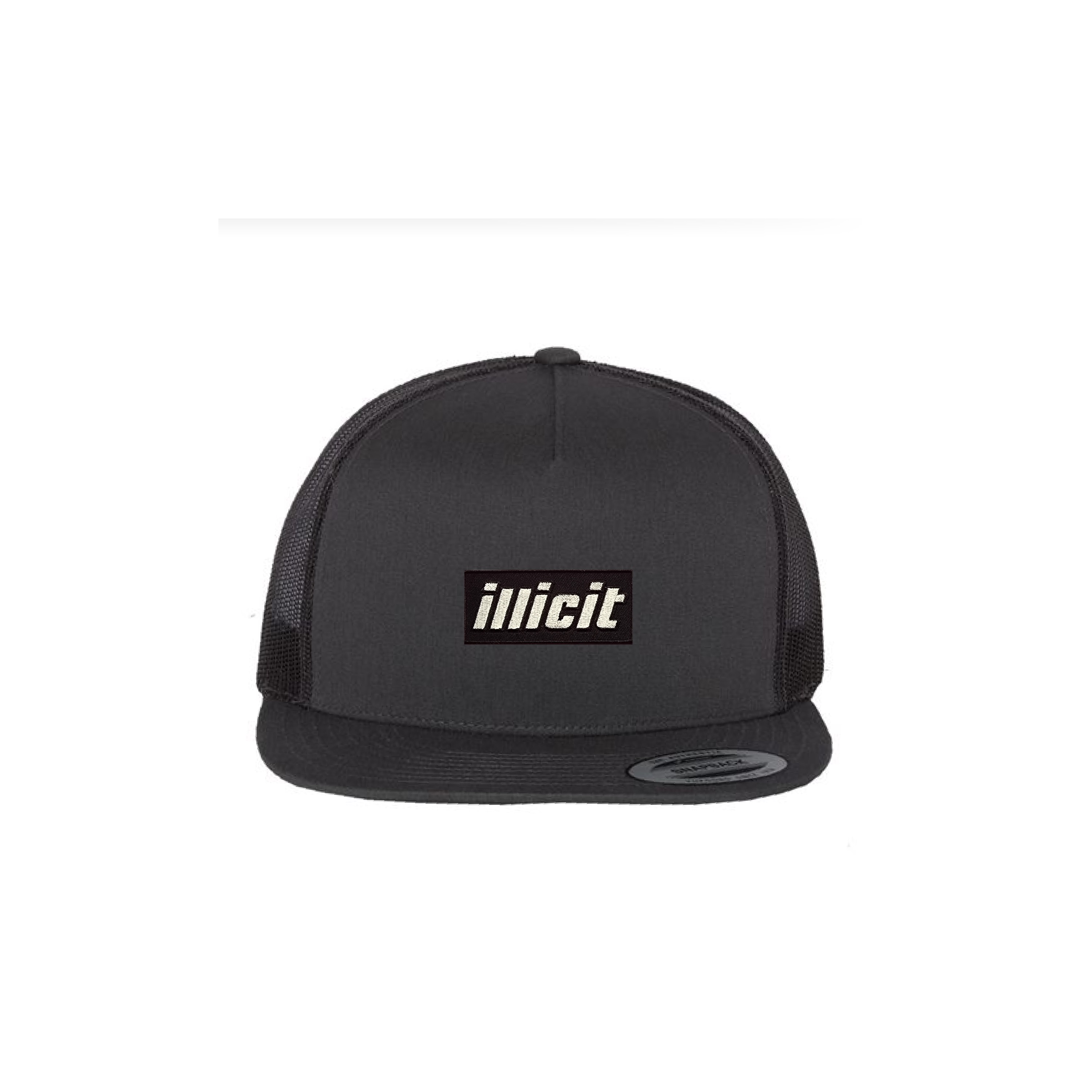 Photograph of product: Illicit Logo Patch Snapback Hat Black