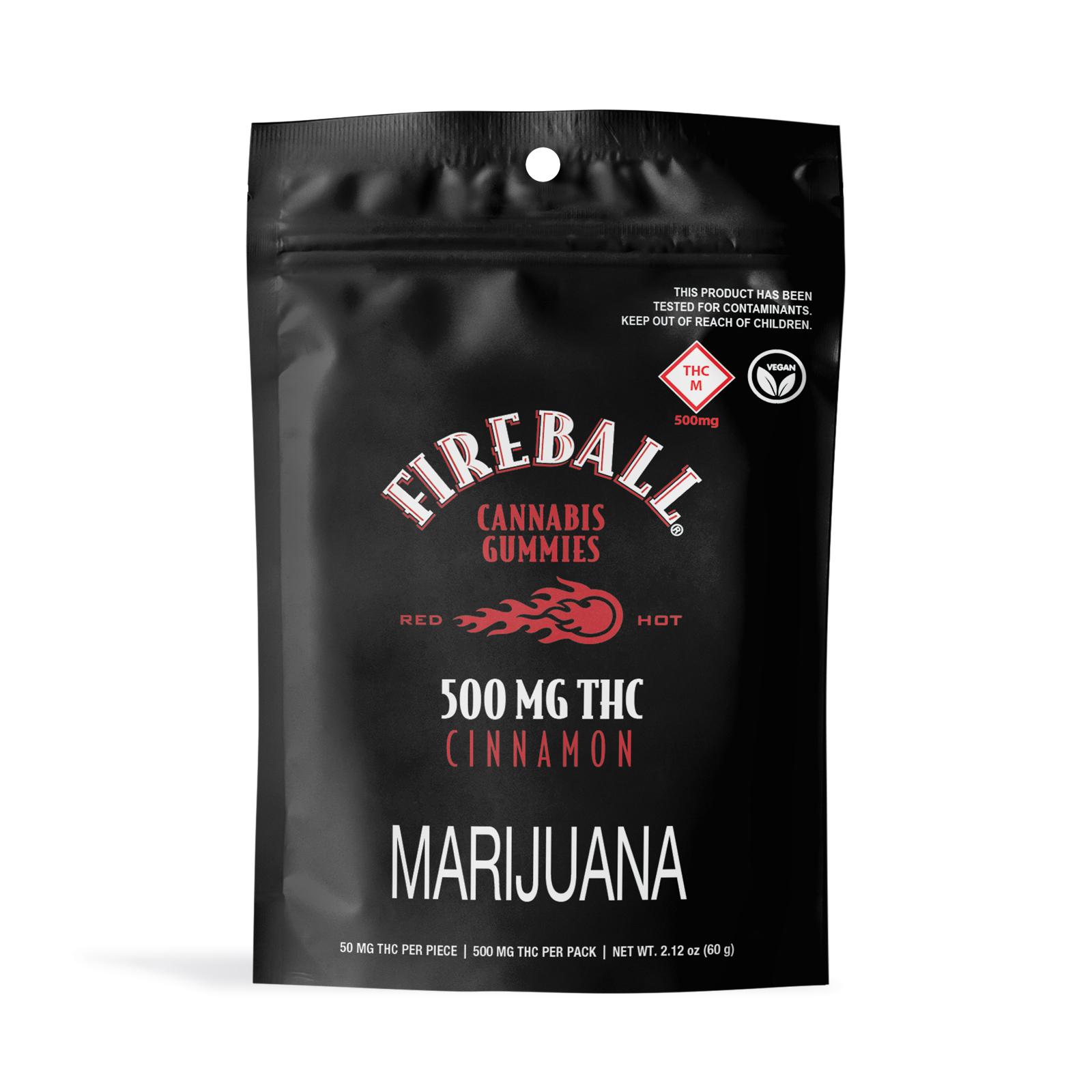 Photograph of product: Fireball Whiskey - Fireball Gummies - [500mg] 10pk