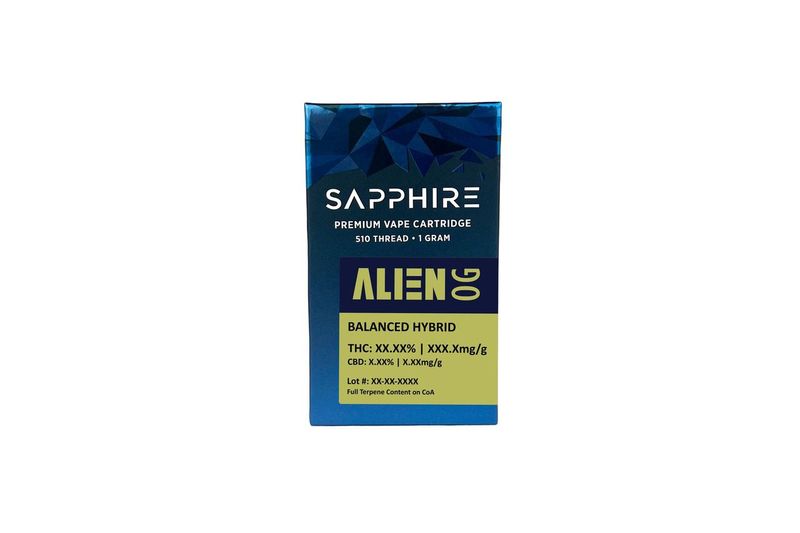Photograph of Product: Sapphire Premium 510 Cartridge - Hybrid, Alien OG