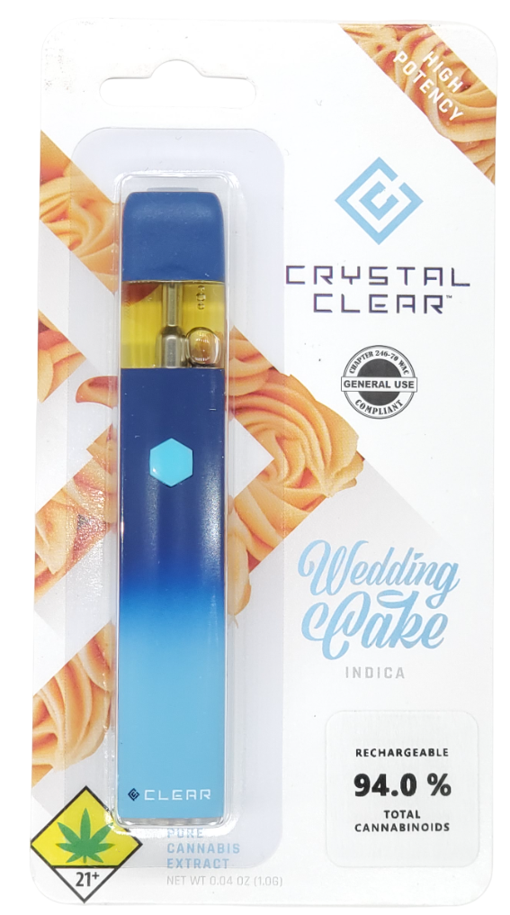 Photograph of product: Crystal Clear VAPE Wedding Cake Disp 1g