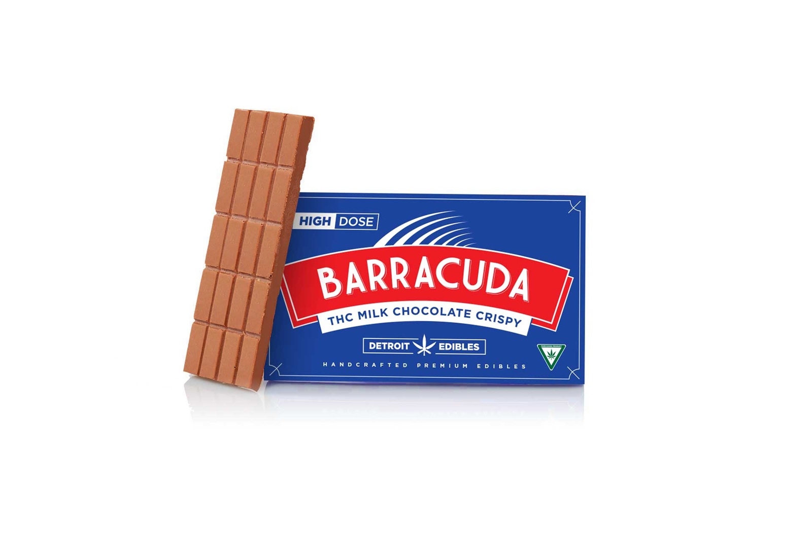 Photograph of product: BARRACUDA BAR | CRISPY | MILK CHOCOLATE | 200MG | REC