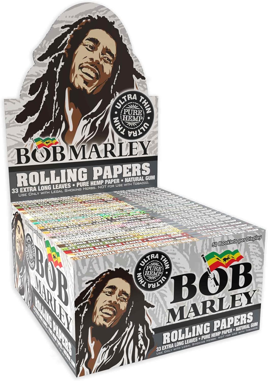 Photograph of product: Bob Marley | Pure Hemp Ultra Thin King Size