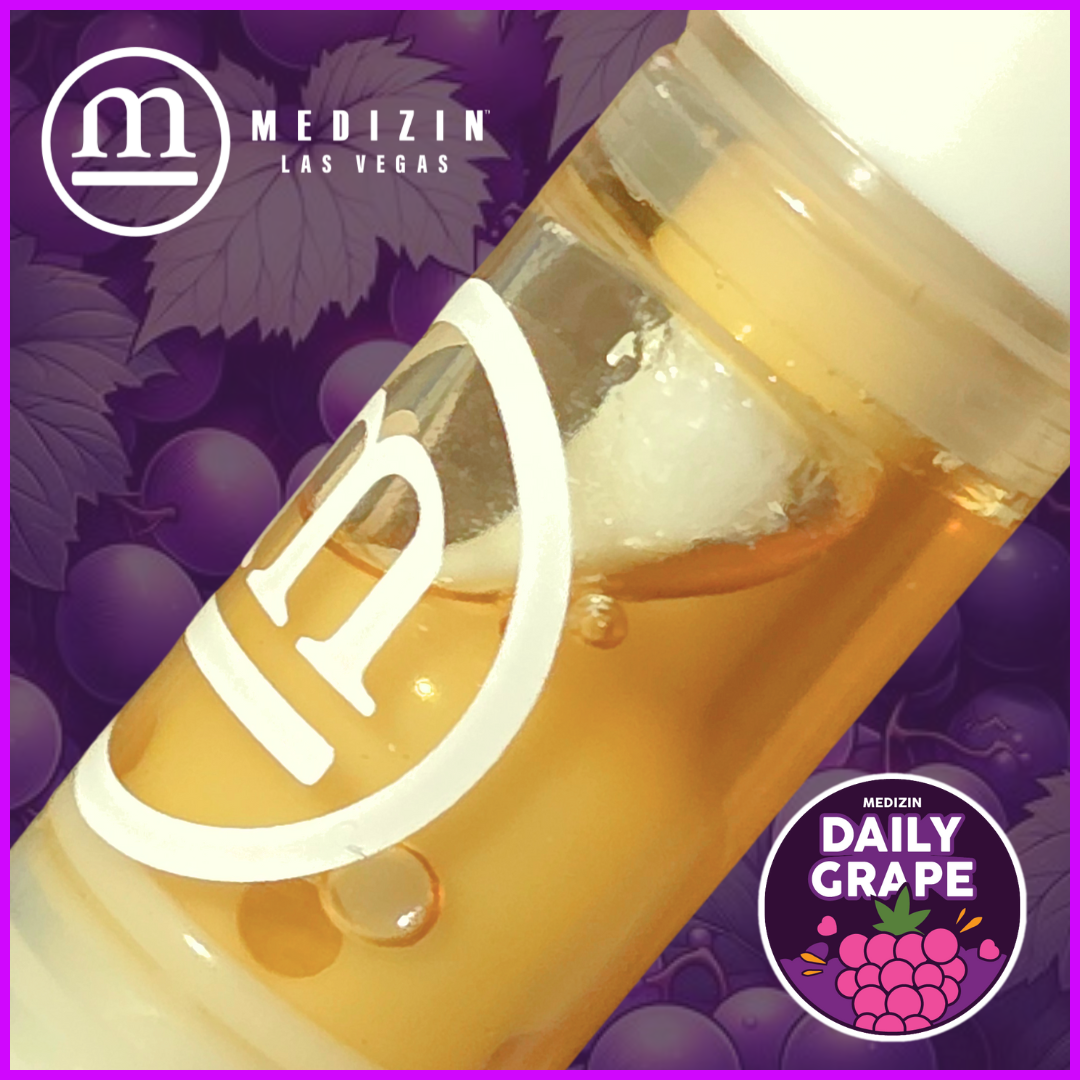 Photograph of product: Daily Grape .5g Cured Rosin Vape Cart