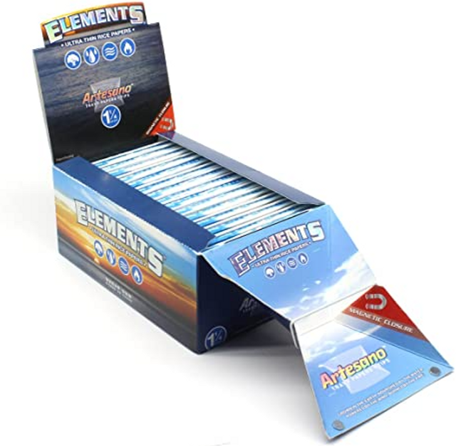 Photograph of product: Elements Artesano Ultra Thin Rolling Papers with Tips | 1 1/4