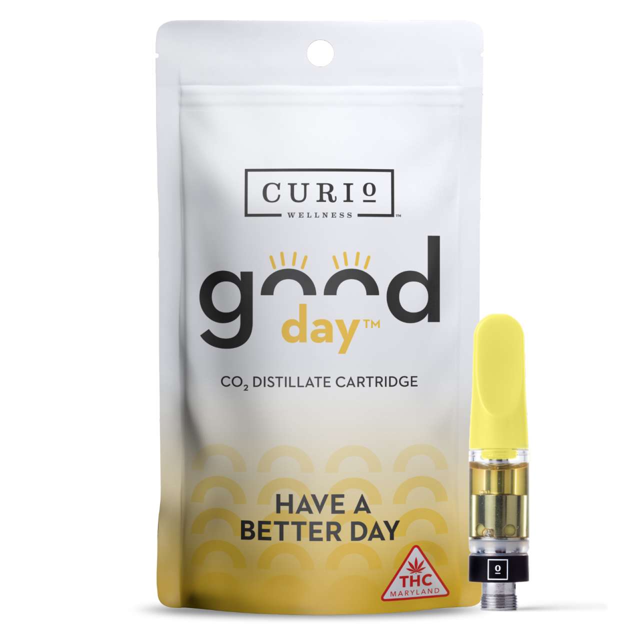 Photograph of product: Good Day (S) - Curio Wellness - 0.5g Vape Cart