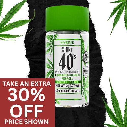 Photograph of product: Blue Burst (H) - .5G 40's Pre-Roll Multi 5Pk - Retail