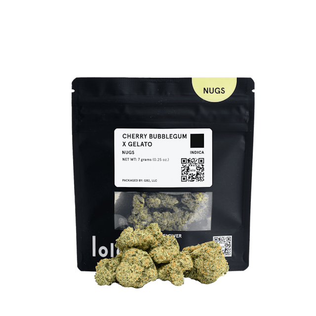 Photograph of product: Cherry Bubblegum x Gelato (I) 7g - Black Bag - Retail