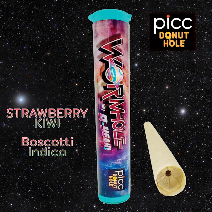 Photograph of product: O-YEAH! | Strawberry Kiwi Boscotti | Infused Pre-Roll | Oui'd