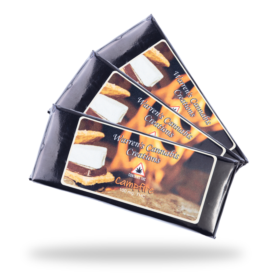 Photograph of product: 100mg Campfire Chocolate Bar