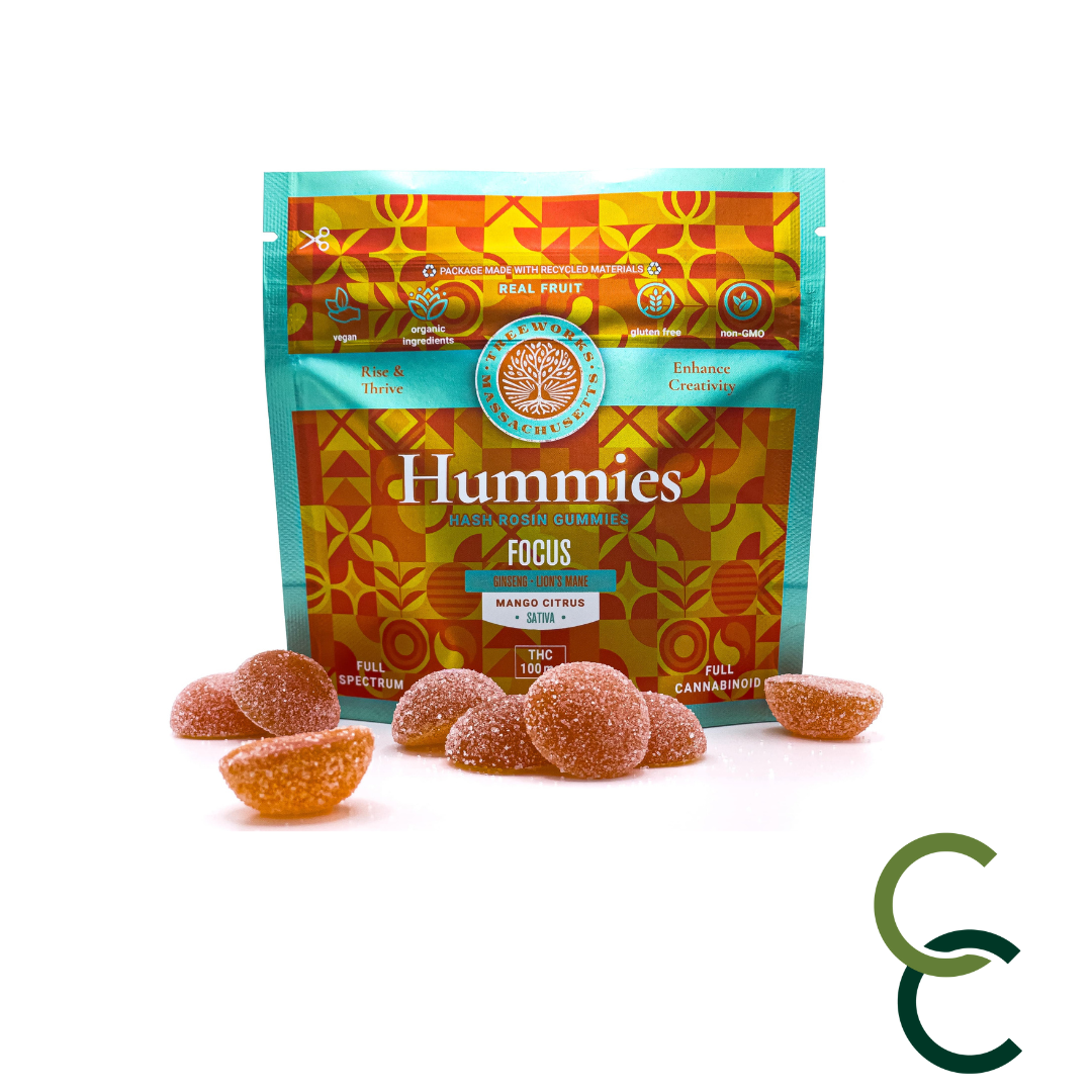 Photograph of product: Focus Mango Citrus au chocolat Rosin Gummies - Oui'd