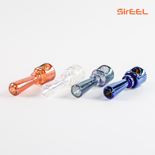 Photograph of product: SirEEL 4.5"| Iridized Stacked Geometric Hand Pipe