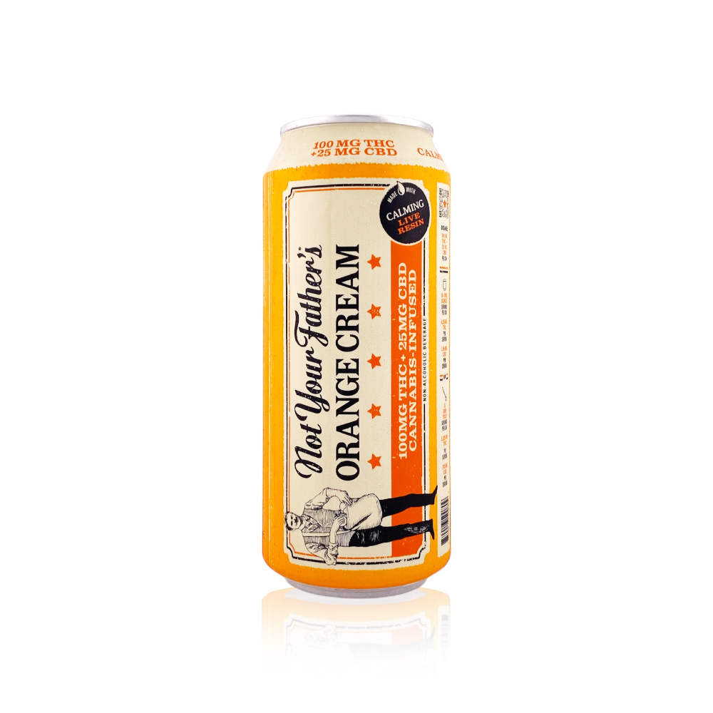 Photograph of product: NOT YOUR FATHER'S - Drink - Orange Cream - CBD - 16oz - Live Resin - 16oz - 100MG
