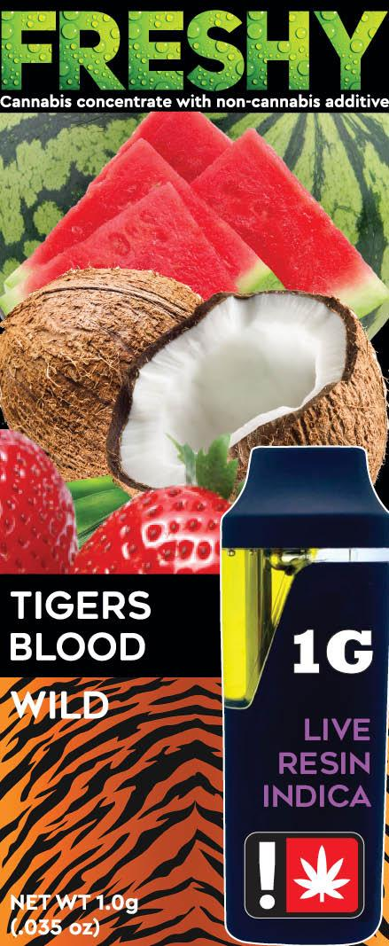 Photograph of product: Freshy 1g Disposable | Tiger's Blood
