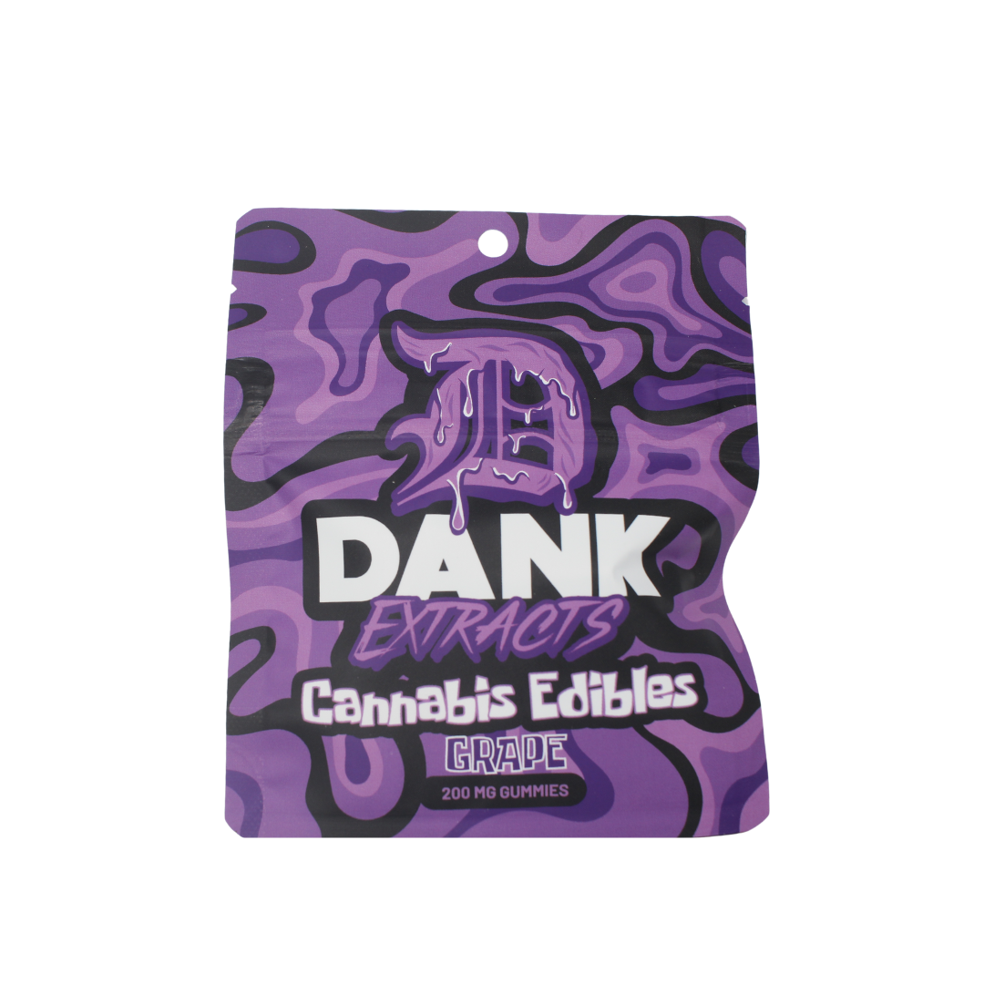Photograph of product: Dank Extracts | Grape Gummies | 8x25mg | 200mg