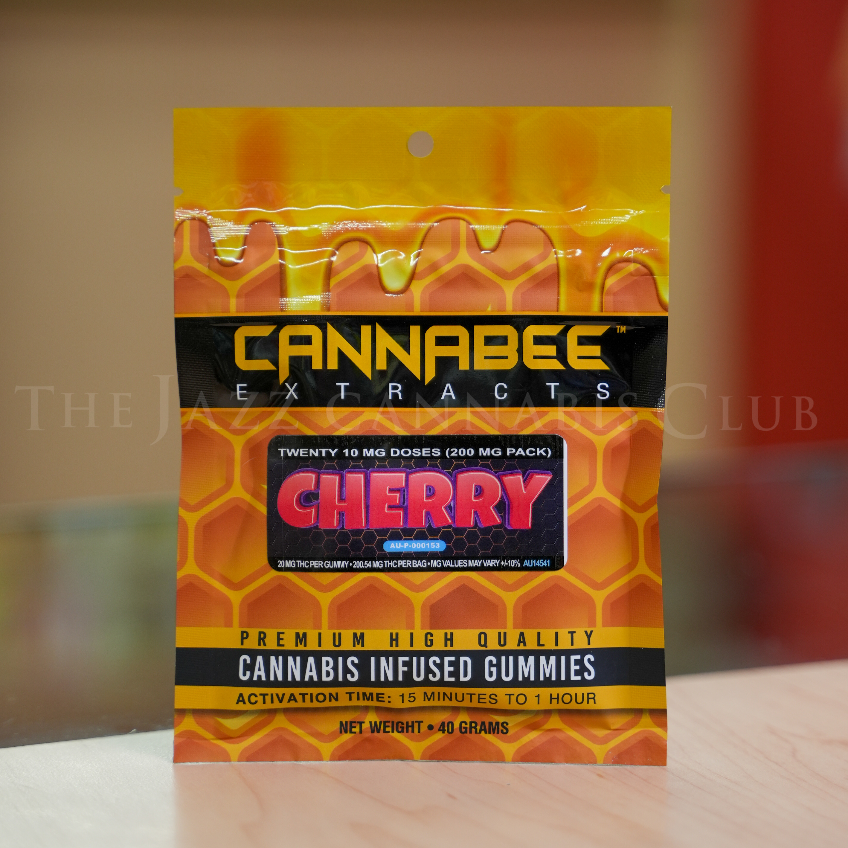 Photograph of product: Cannabee Extracts - Cherry 200mg Gummies (20mg x 10)
