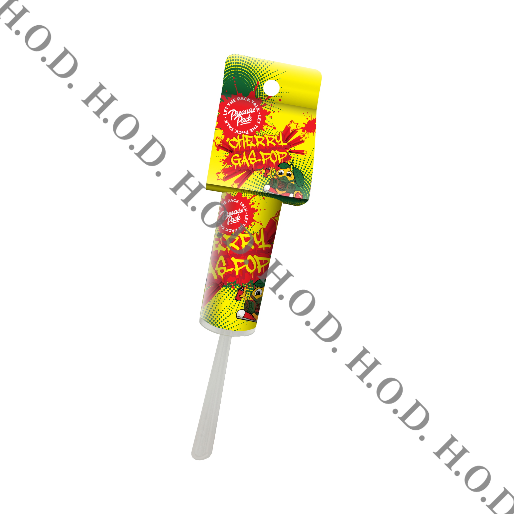 Photograph of product: Pressure Pack Cherry Gas Pop 3.5g