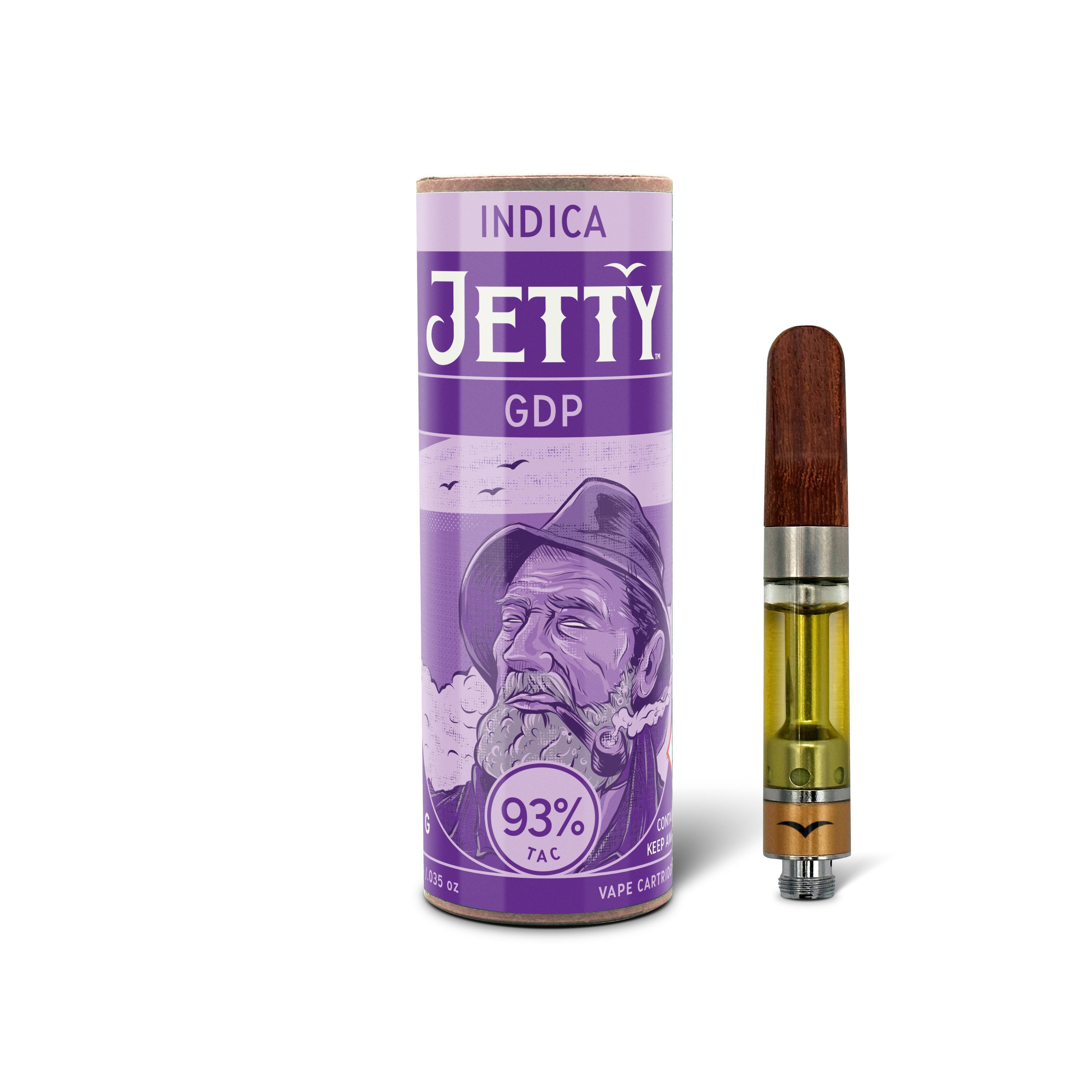 Photograph of product: Jetty Grand Daddy Purps Cartridge 1g