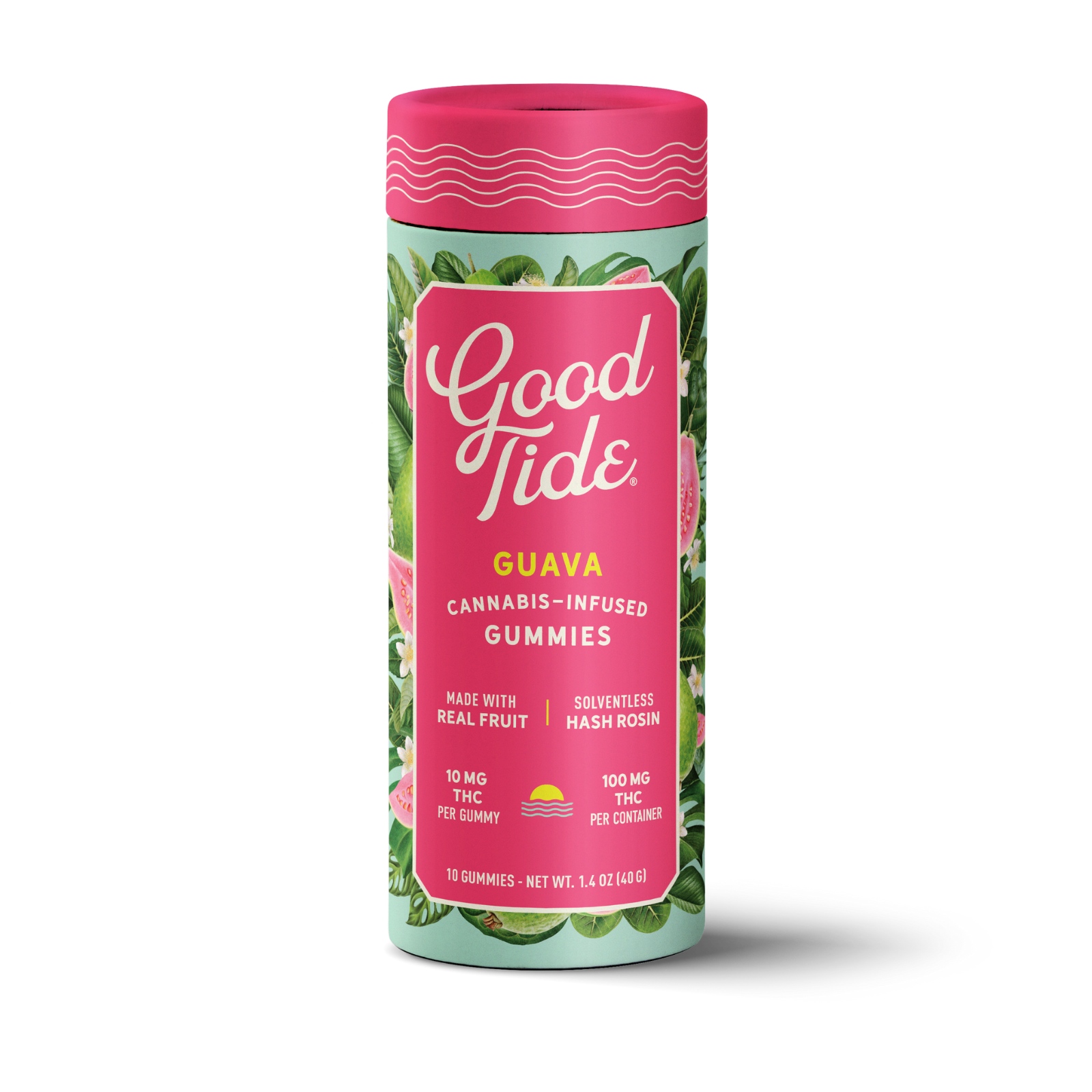 Photograph of product: Good Tide - Balance - Guava - 10ct Live Rosin Gummies