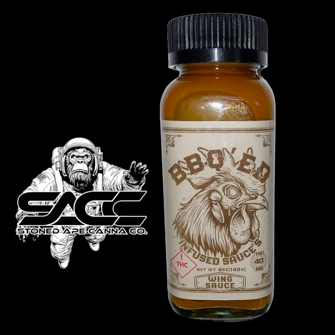 Photograph of product: Stoned Ape - 40mg BBQ'ED - Wing Sauce