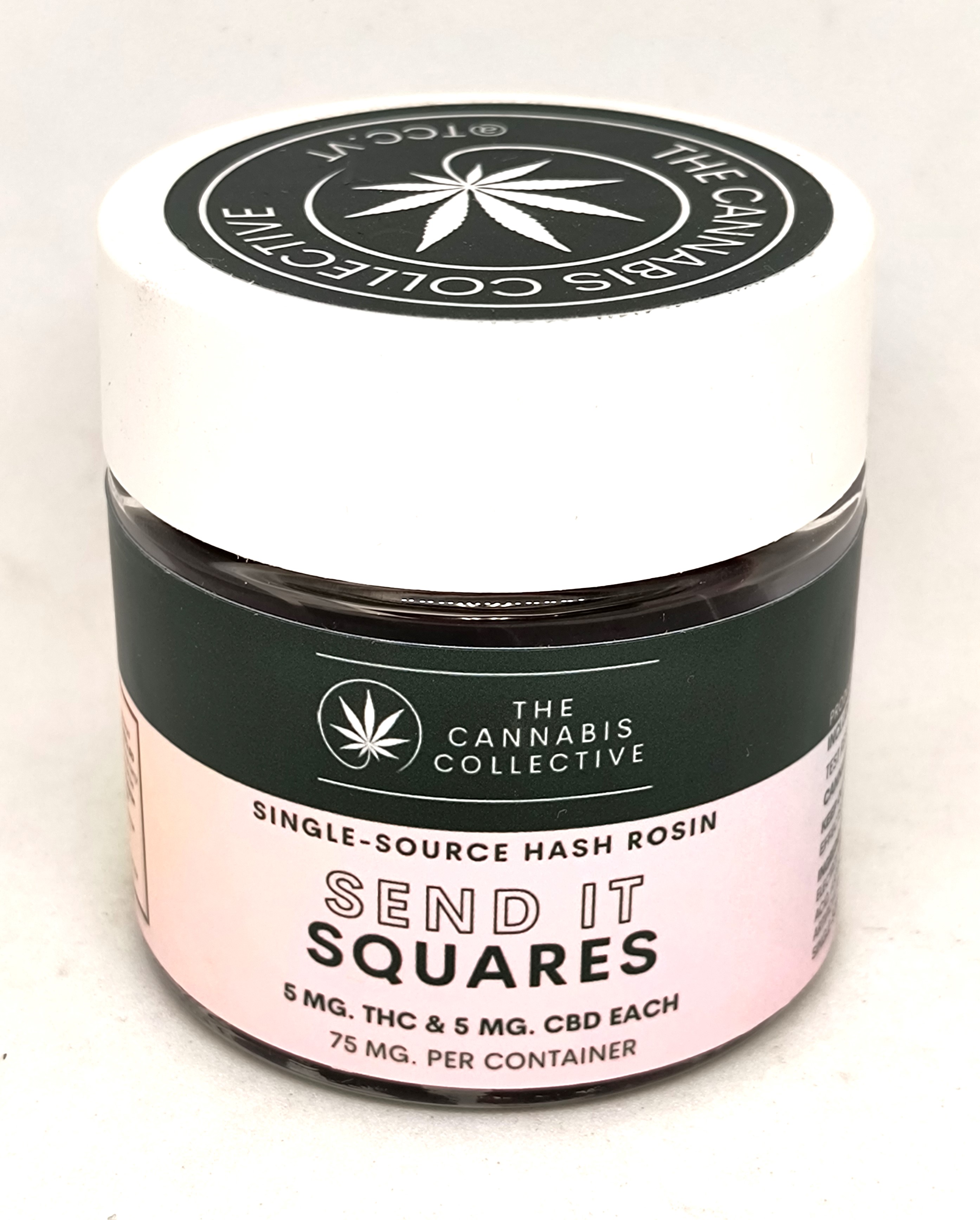 Photograph of product: au chocolat Rosin Send It Squares | 75mg 1:1 TH-oui:CBD | The Oui'd Collective
