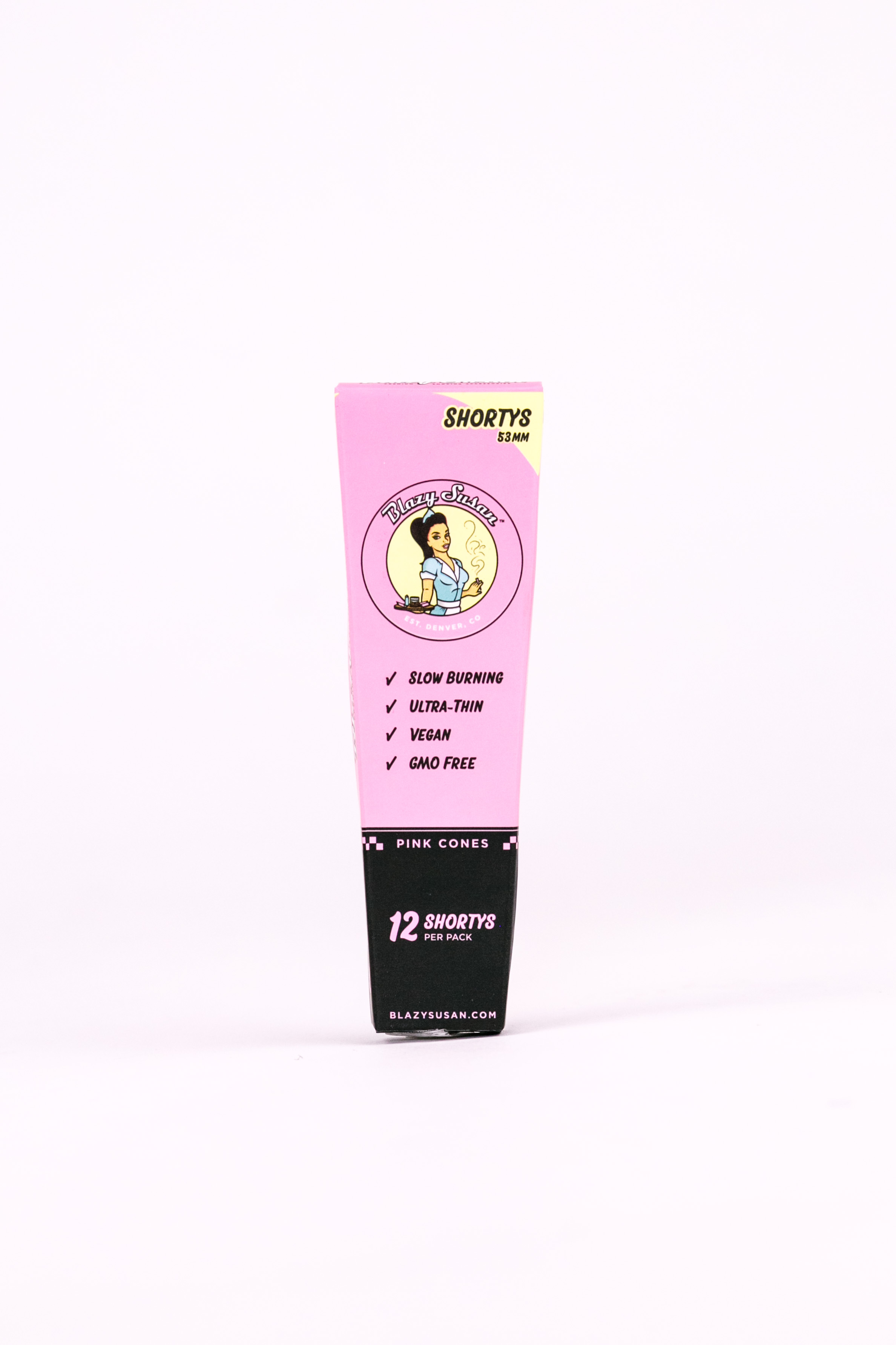 Photograph of product: Blazy Susan | Pink Cone Shorty's | 53mm 12ct