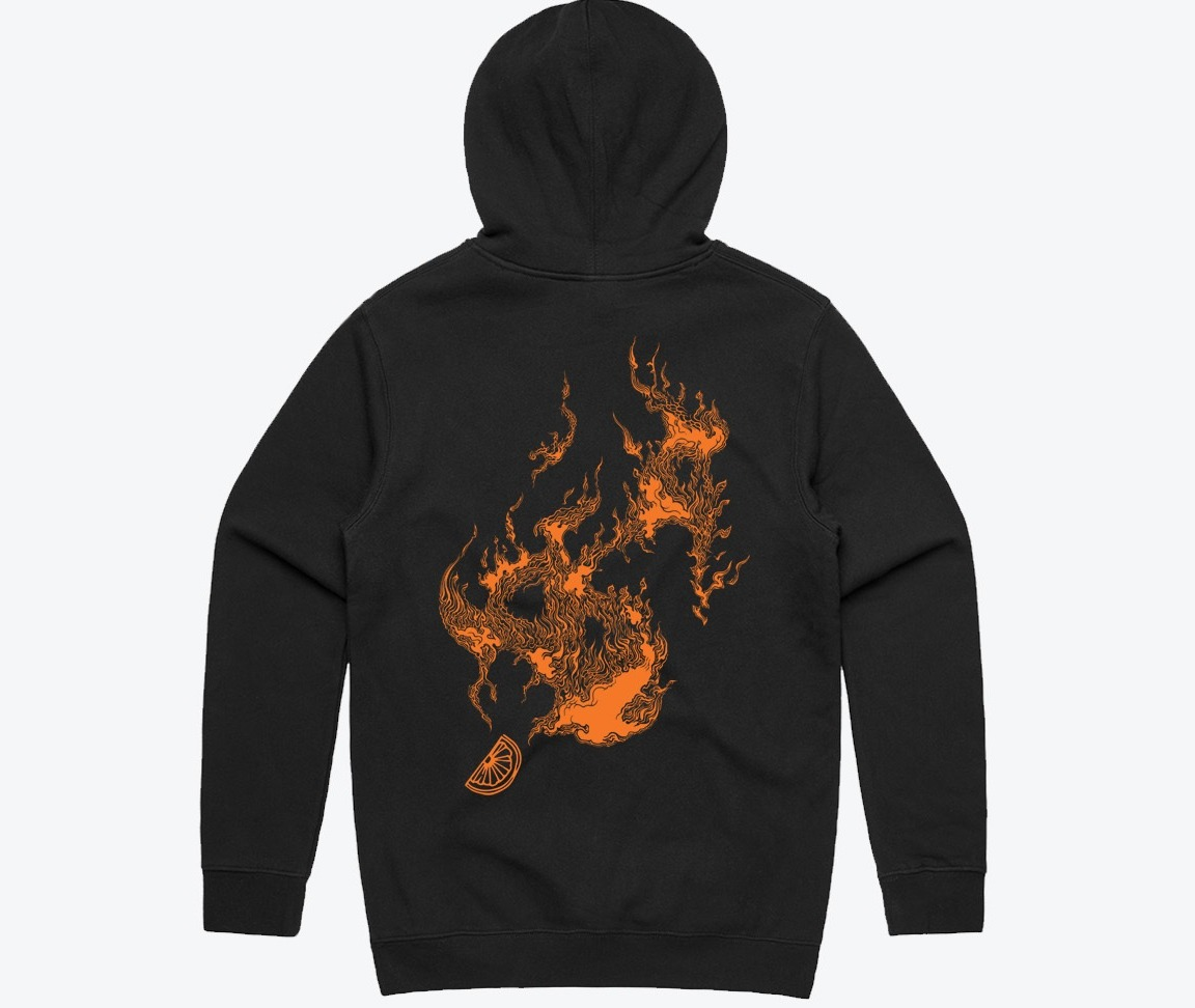Photograph of product: Blaze Orange Hoodie XL