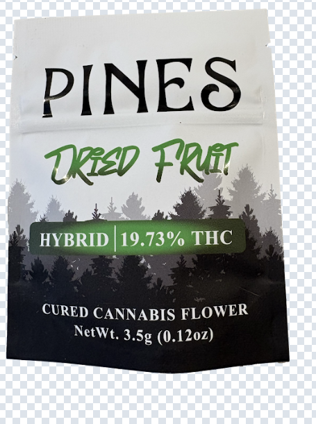 Photograph of product: Pines - Flower - Dried Fruit (H) - 3.5g