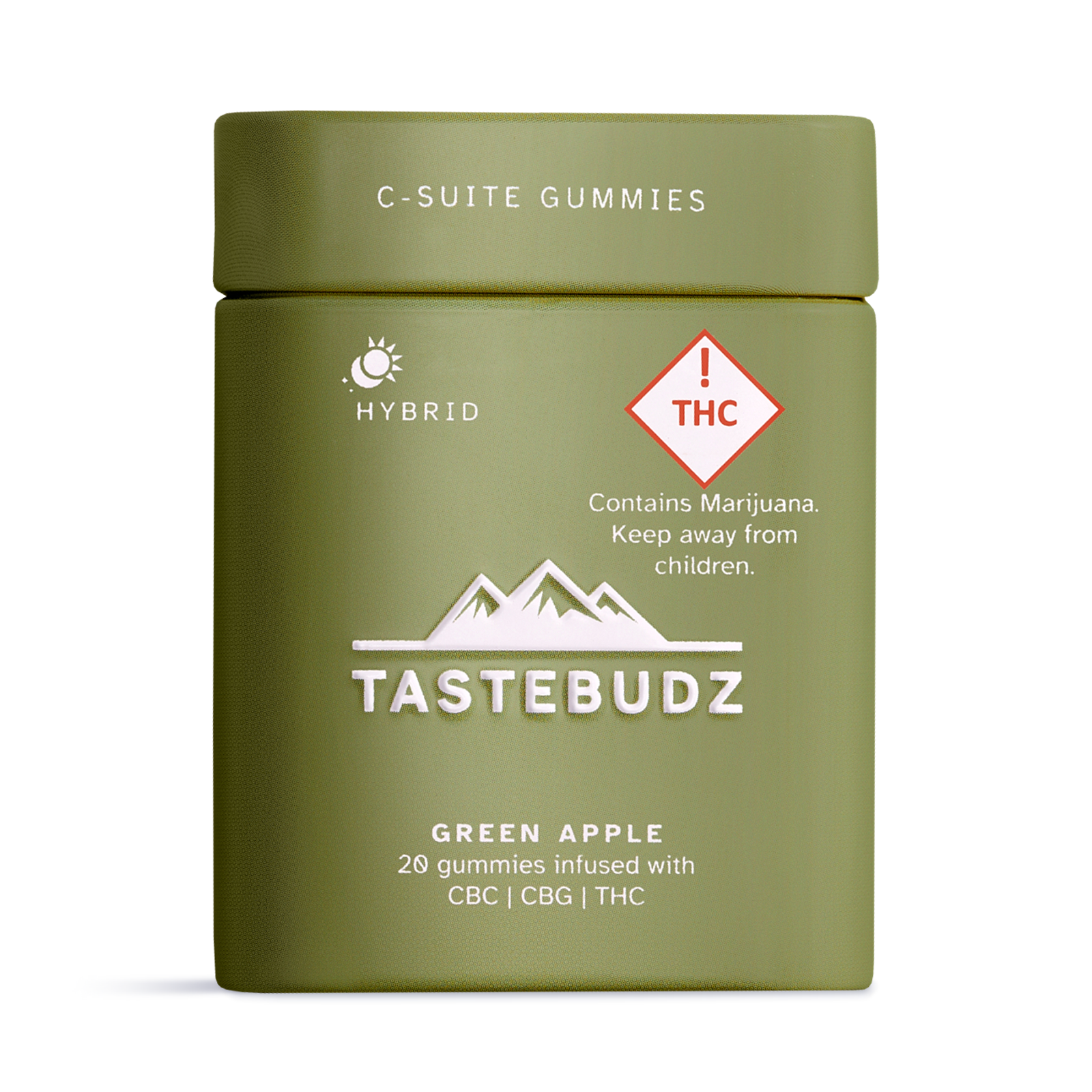 Photograph of product: Green Apple CBC:CBG:TH-oui Rosin Gummies