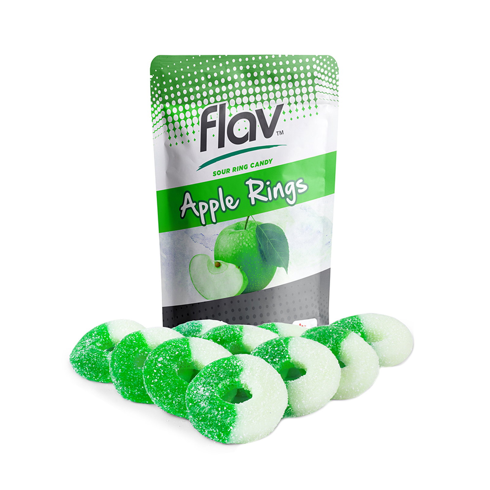 Photograph of product: Flav | 1:1 CBD Apple Rings | 10pk