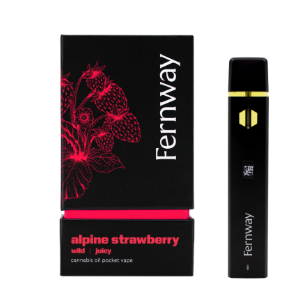 Photograph of product: Fernway | Vape | Alpine Strawberry | Disposable | 0.3g