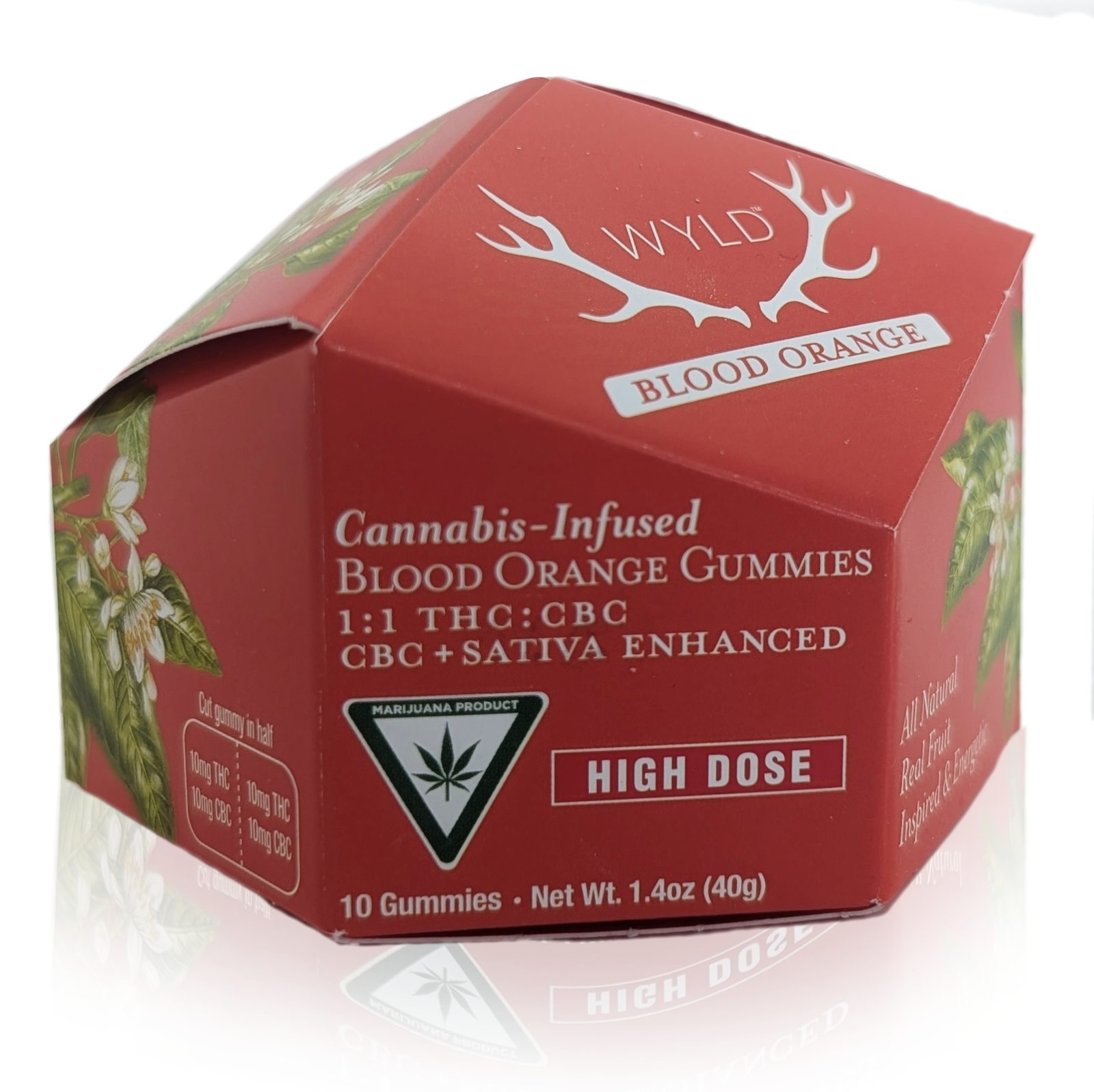 Photograph of Product: BLOOD ORANGE - CBC + THC 1:1 200MG THC / 200MG CBC