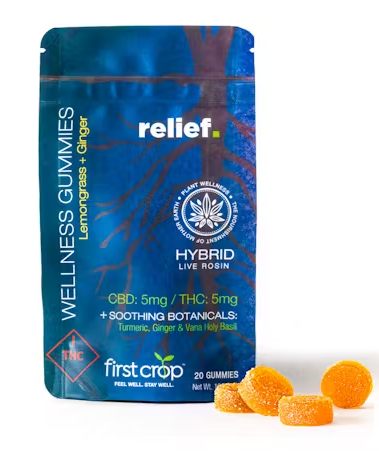 Photograph of product: Relief Hybrid Gummies - 1:1 CBD\TH-oui | 100mg | First Crop