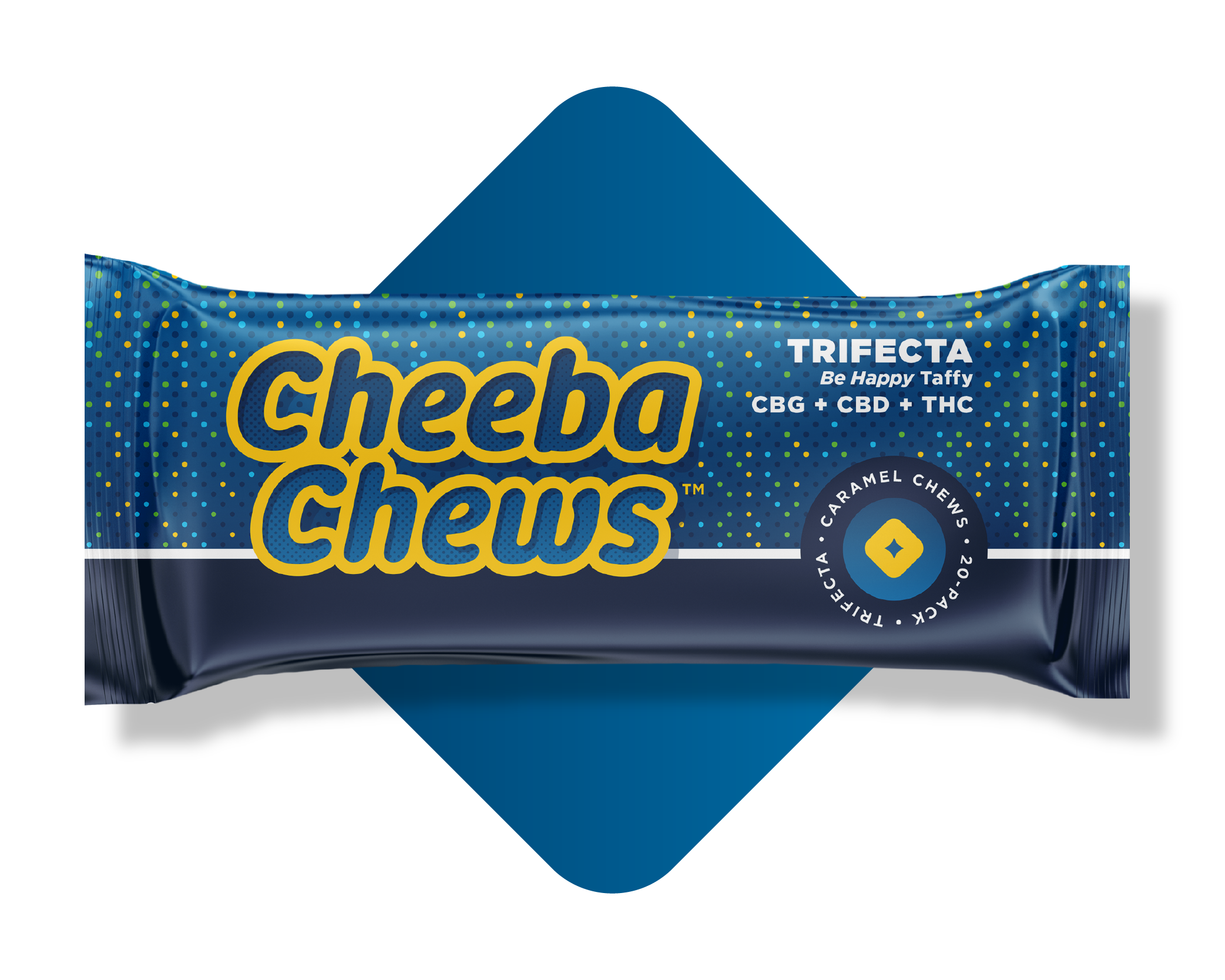 Photograph of product: Cheeba Chews - Taffy - CBG - 1:1 Trifecta - 100mg