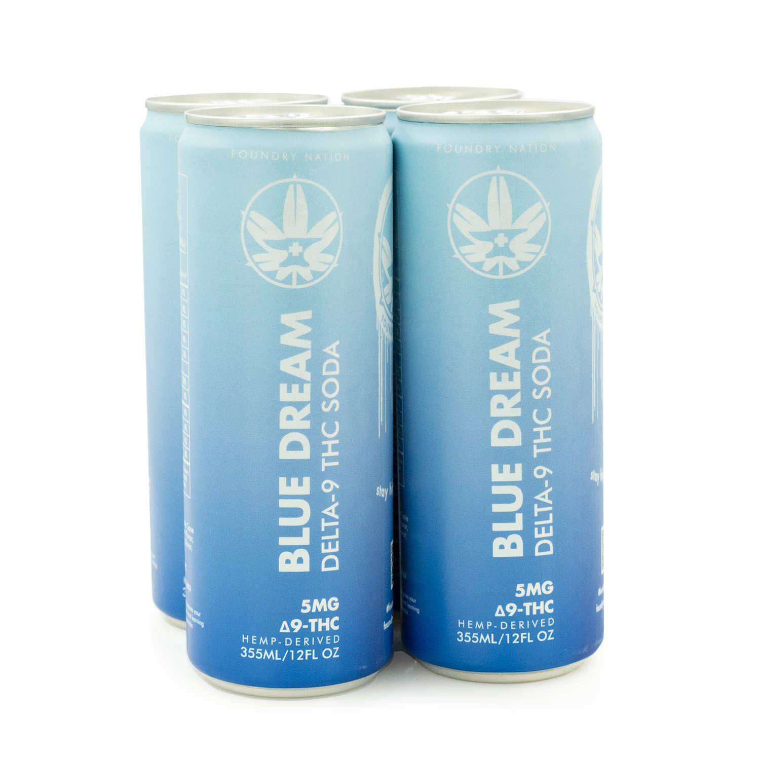 Photograph of product: Foundry Nation - 5mg TH-oui Soda - Blue Dream - 12oz