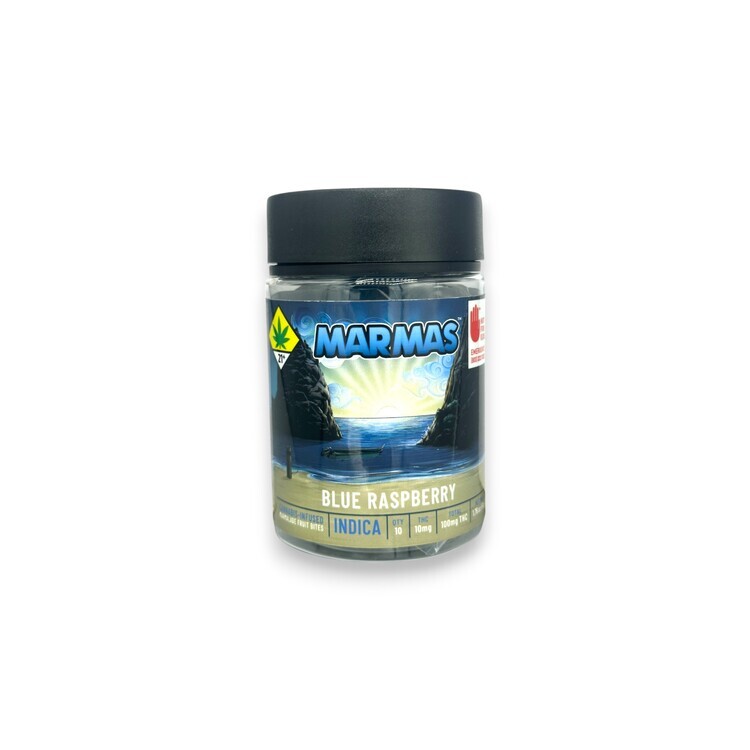 Photograph of product: Blue Raspberry 10pk Oui'd Gummies Edibles (Marmas)
