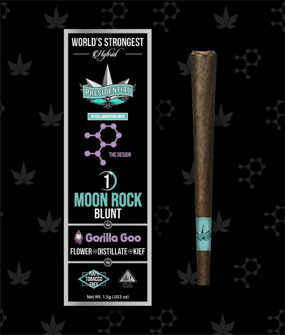 Photograph of product: Presidential Moon Rock Blunt Gorilla Goo $20