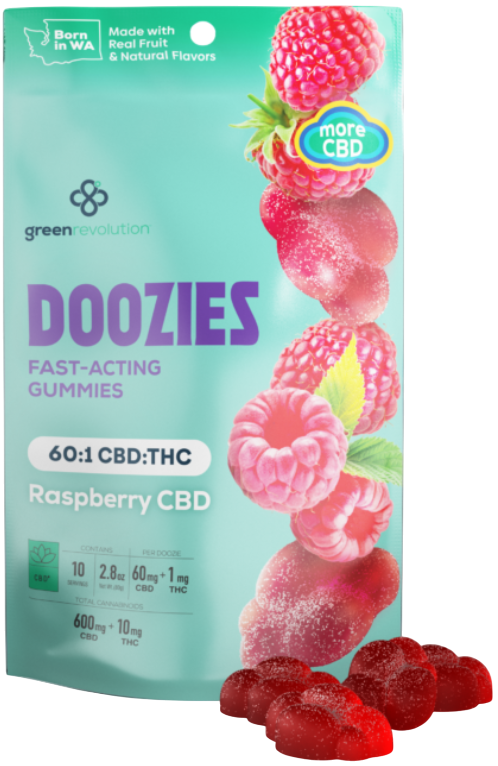 Photograph of product: 60:1 CBD: Raspberry - CBD:TH-oui 10 Pack (100mg)