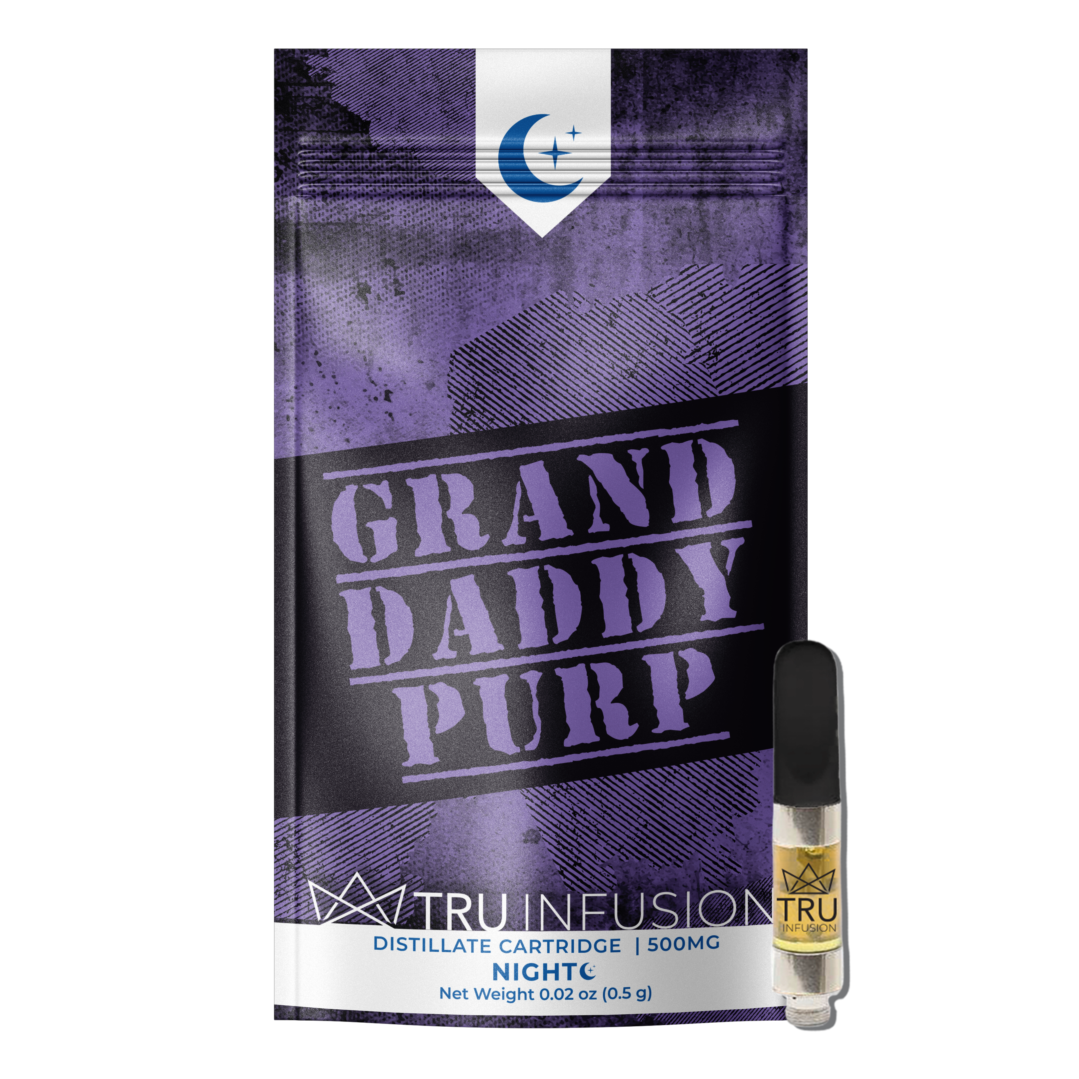 Photograph of Product: Grand Daddy Purp Distillate Cartridge | 0.5g
