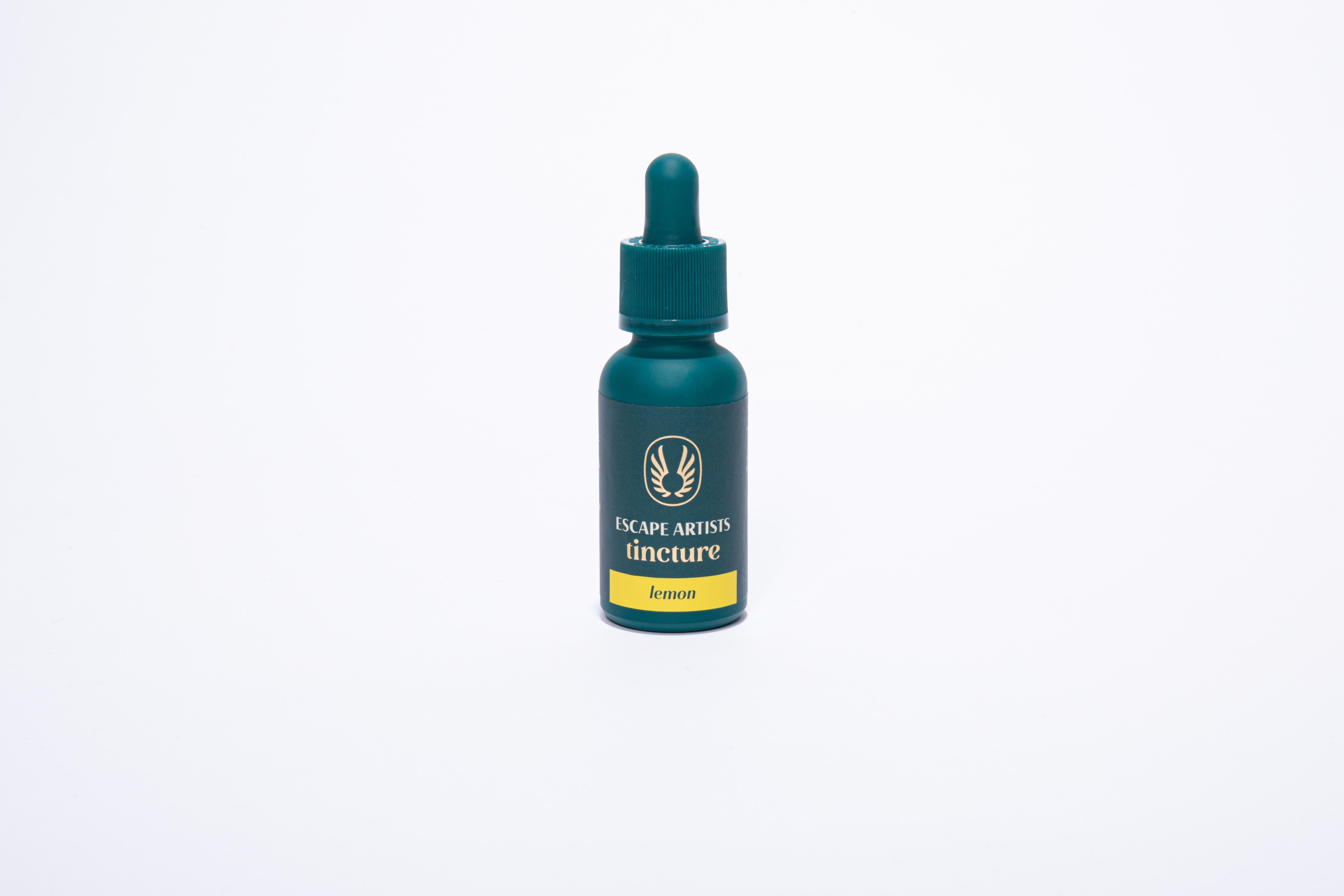 Photograph of product: Escape Artists - Tincture - Lemon 100mg