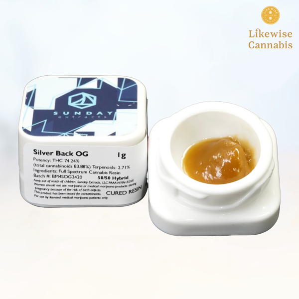 Photograph of product: SILVER BACK OG 1G CURED RESIN