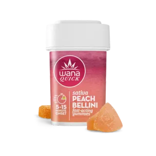 Photograph of product: Fast Acting Peach Bellini - Soft Lozenges - 10pk (10mg THC each)