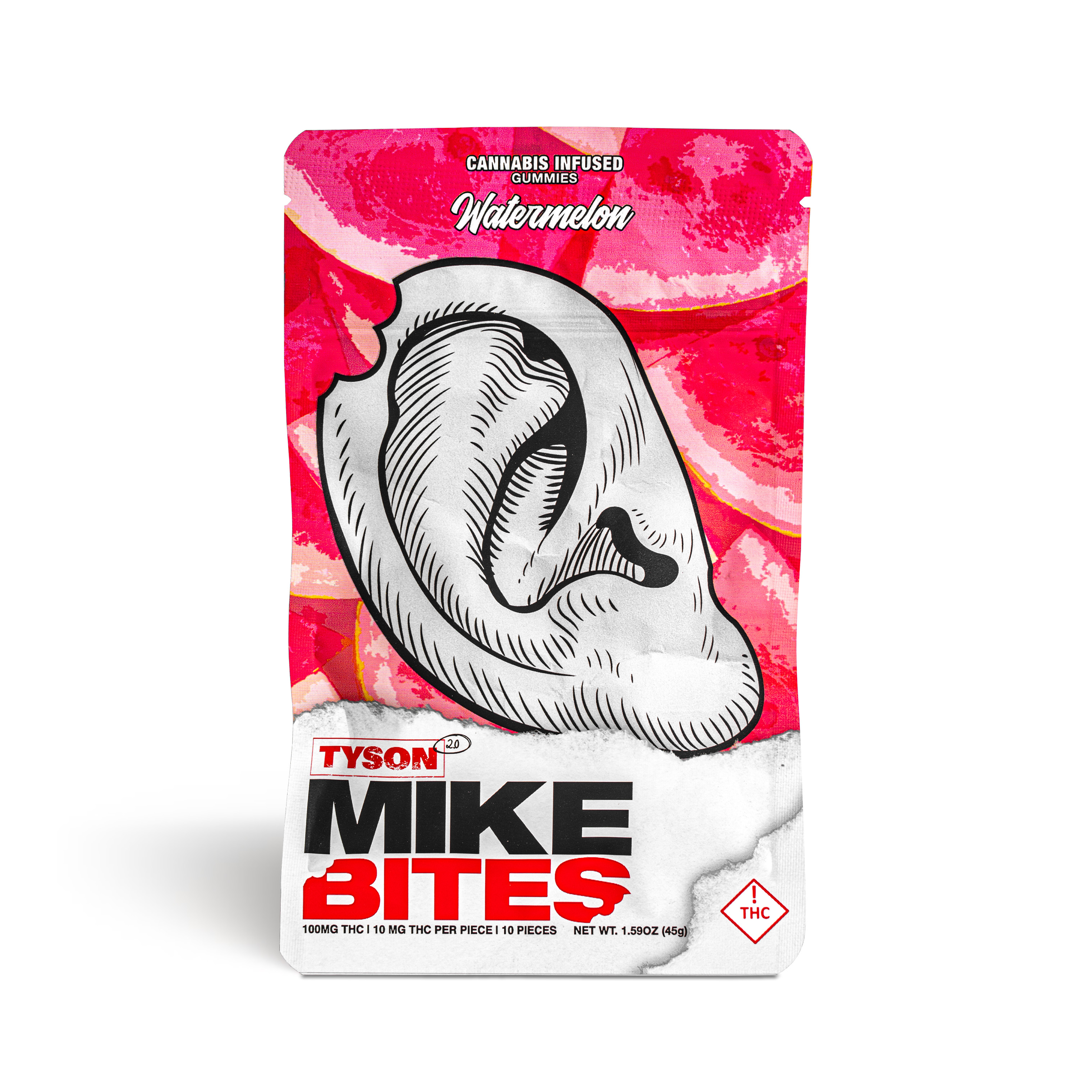 Photograph of product: Watermelon Gummies (Hybrid)  - 100mg
