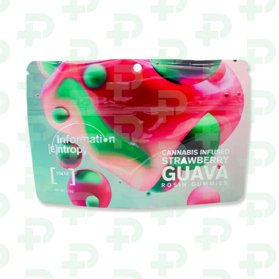 Photograph of product: Information Entropy Rosin Gummies - Strawberry Guava