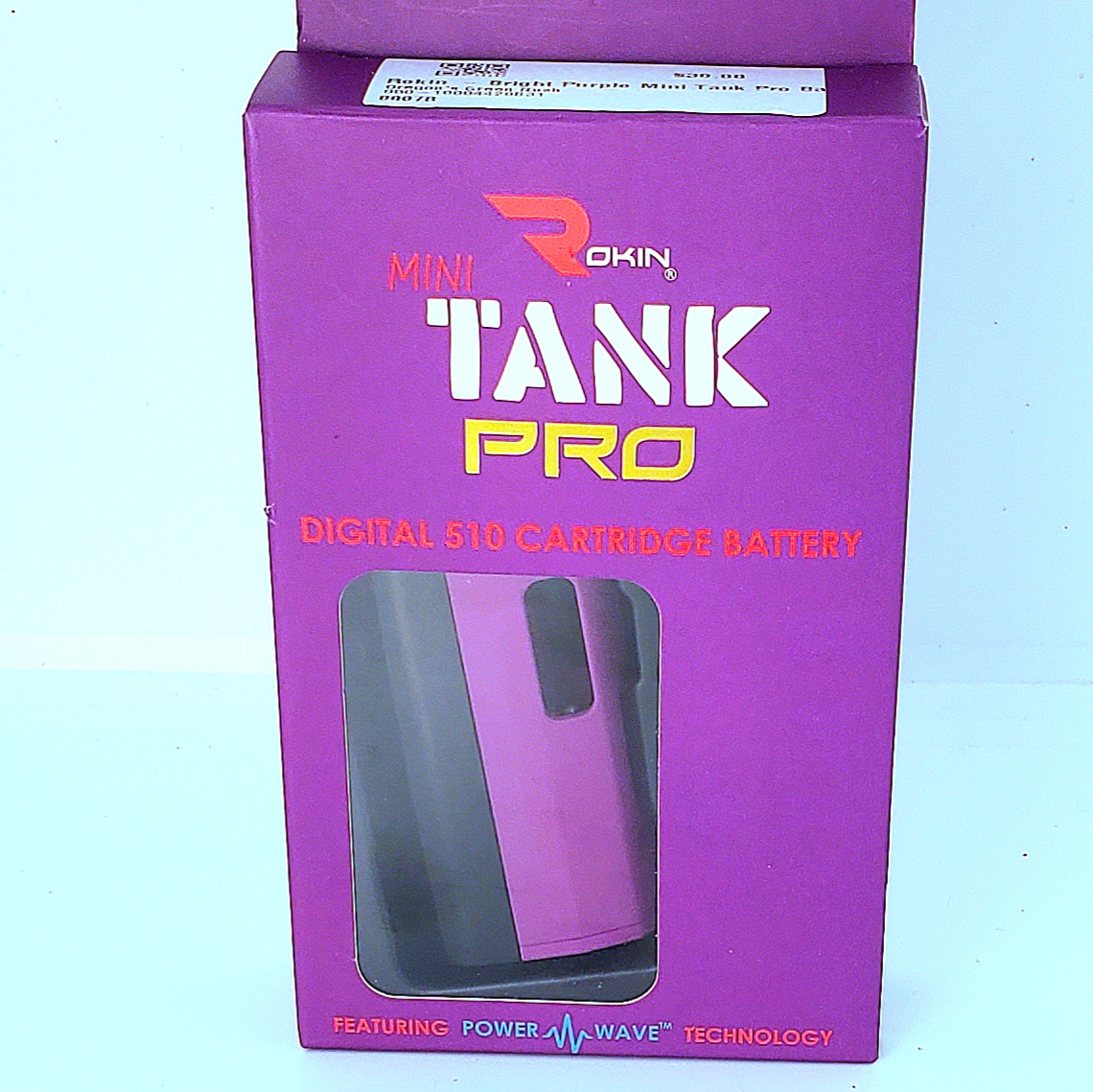 Photograph of product: Rokin - Bright Purple Mini Tank Pro Battery