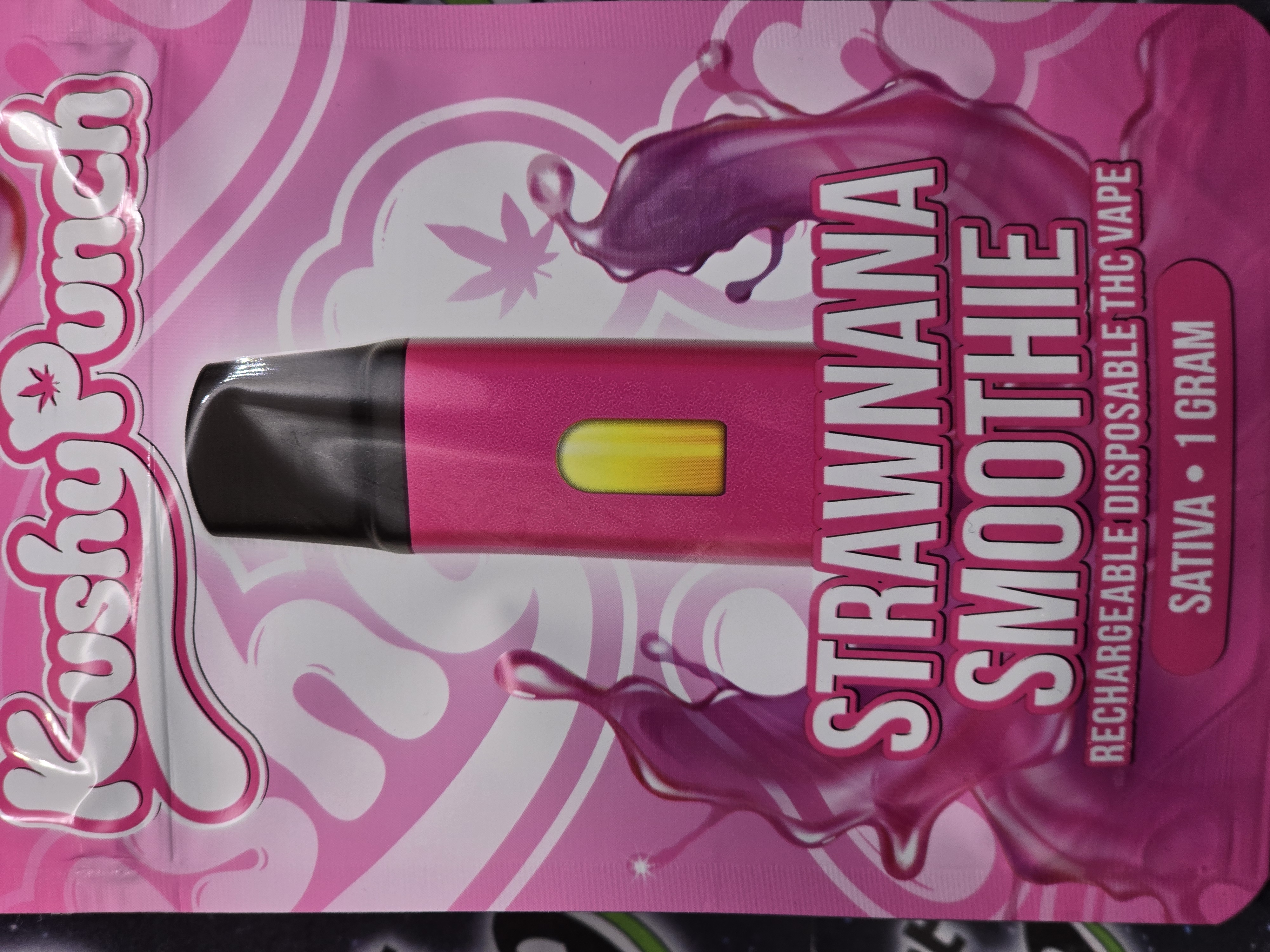 Photograph of product: Kushy Punch | Strawnana Smoothie Disposable
