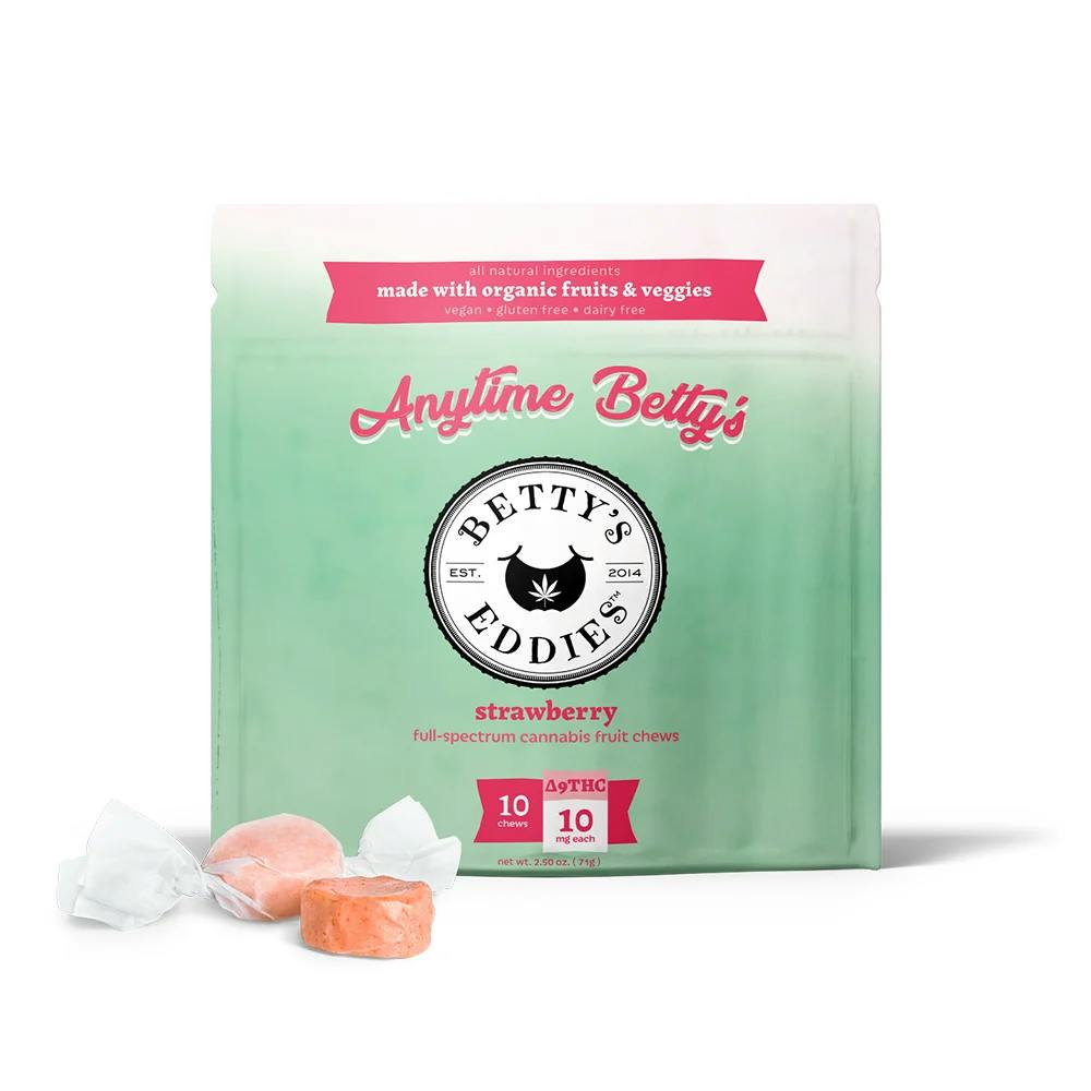 Photograph of product: Betty's Strawberry V3 Chews - 10 Pack