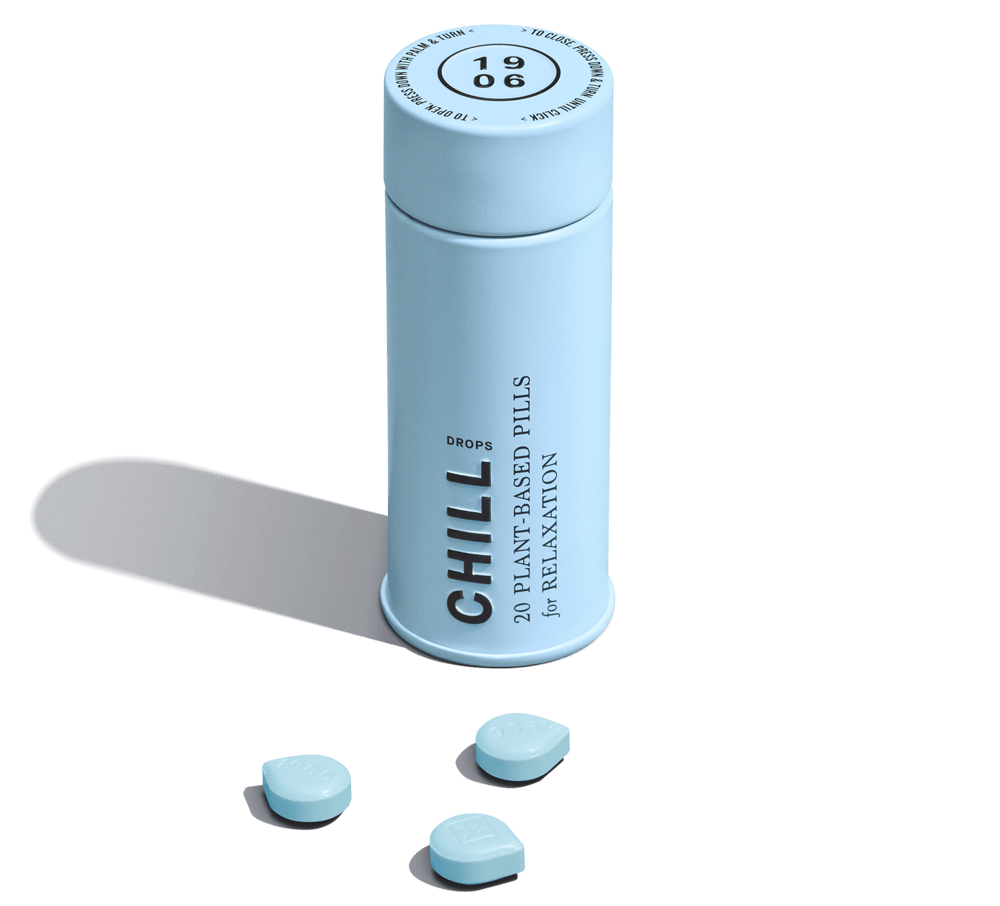Photograph of product: 1906 Tab 100mg: Chill 20pc