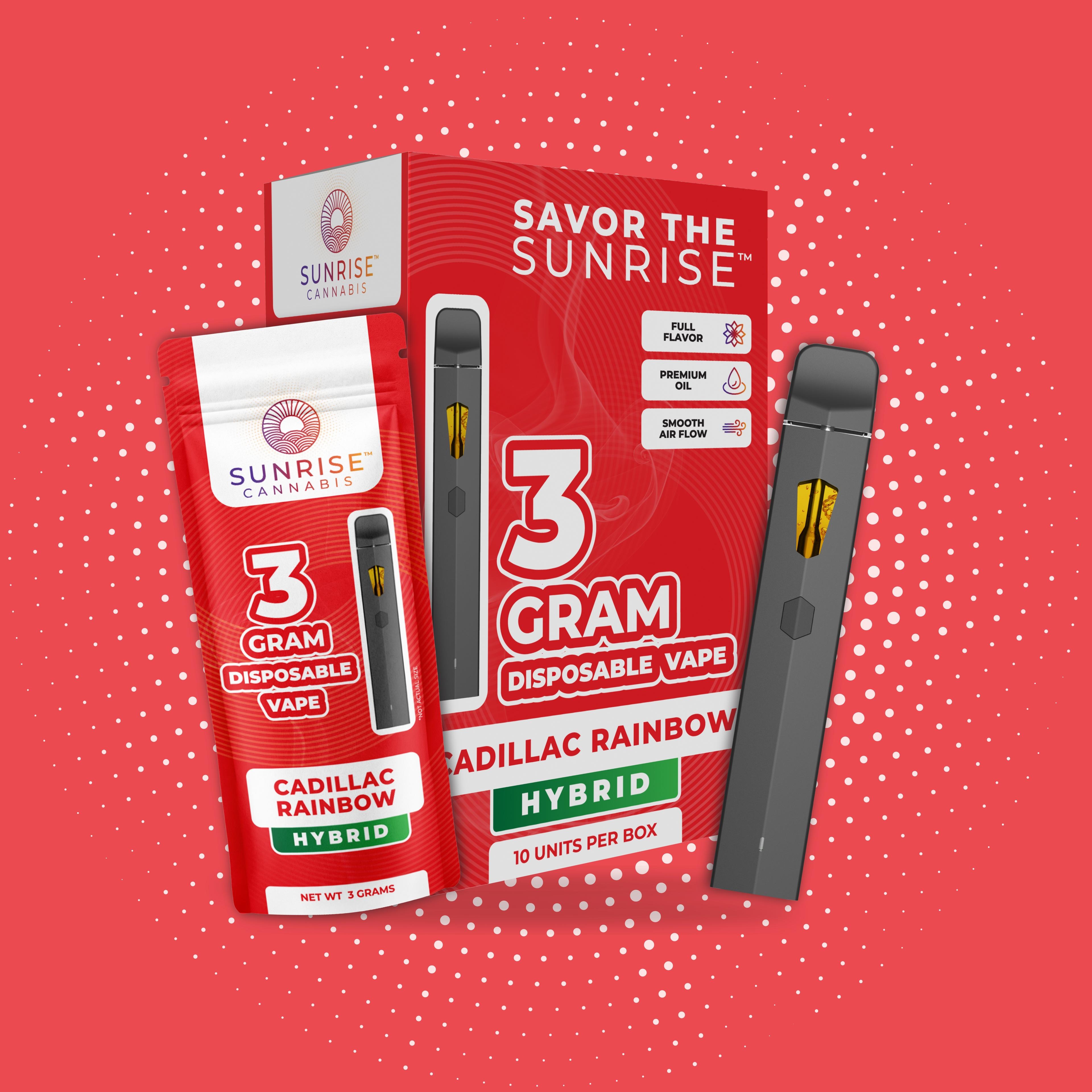 Photograph of product: Cadillac Raimbow (H) Disposable 3 gr