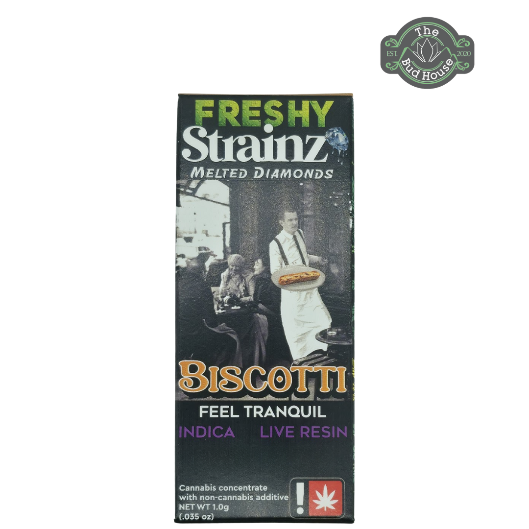 Photograph of product: Freshy 1g BISCOTTI Strainz FLAV-LR Vape