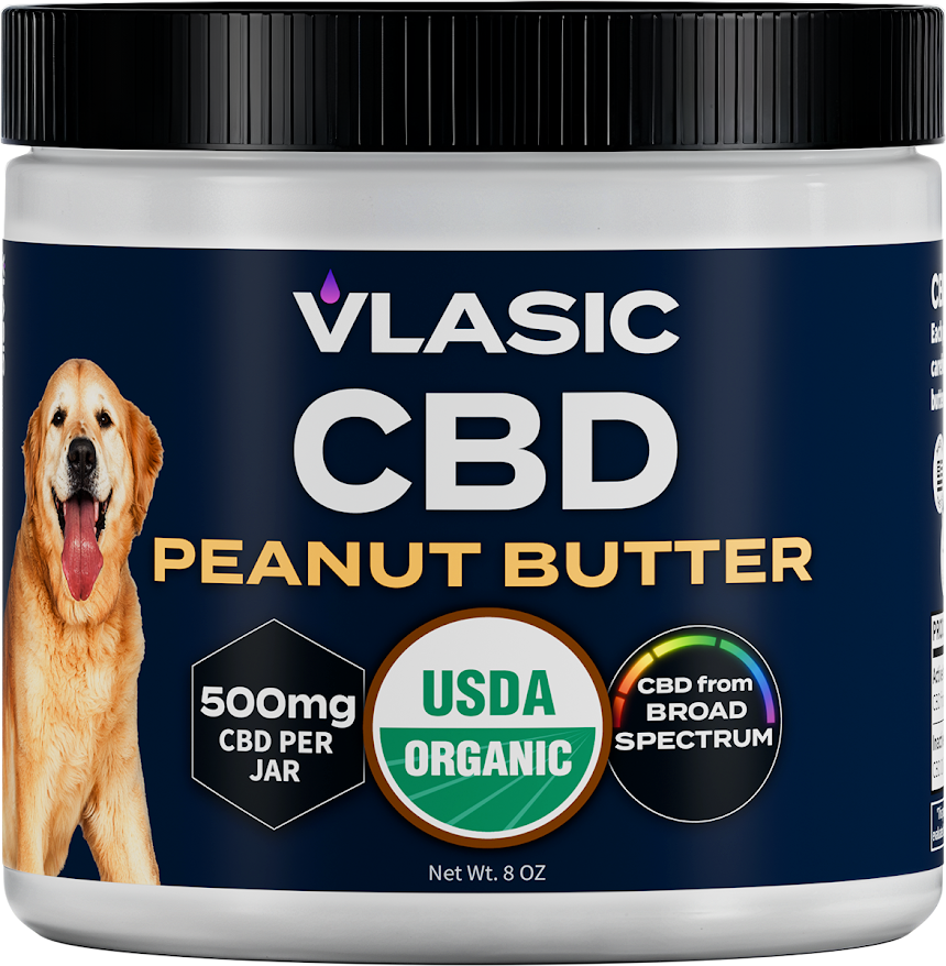 Photograph of product: Vlasic Labs | CBD Pet Organic Peanut Butter | 500mg
